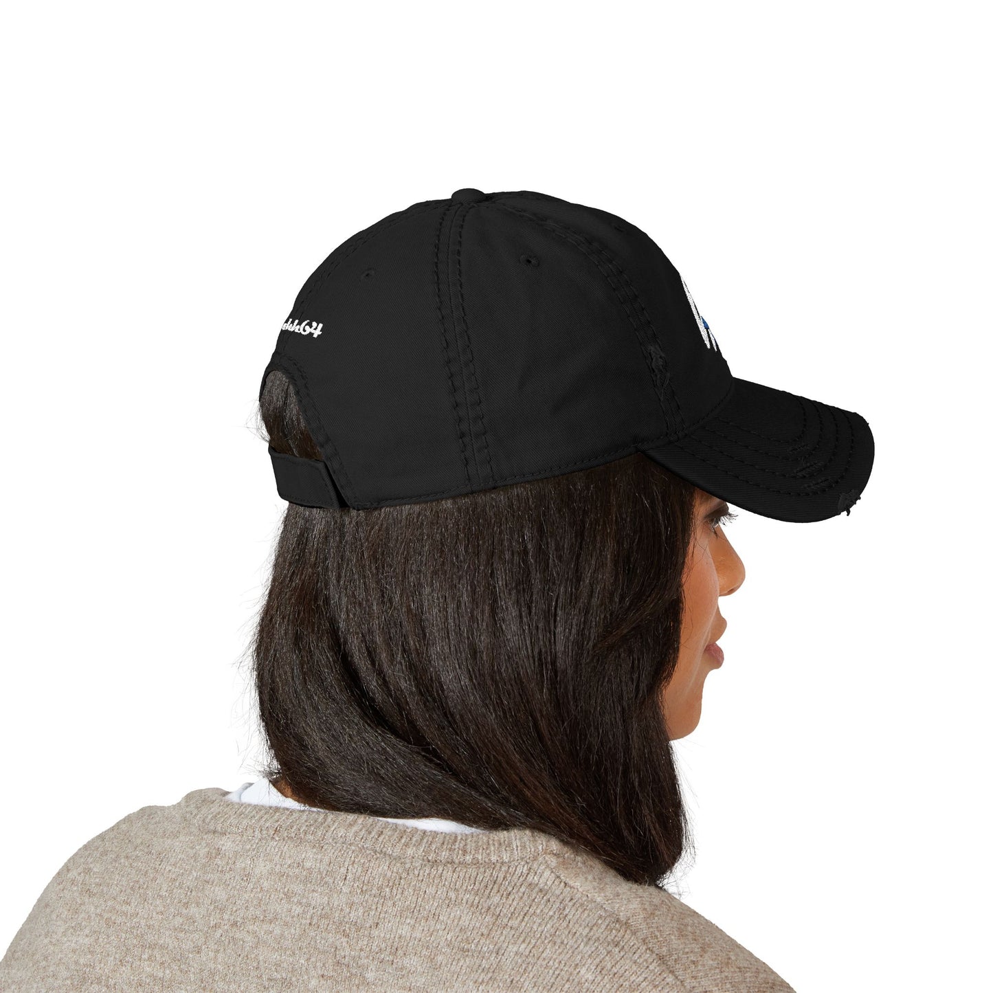 64 Stars Distressed Dad Cap