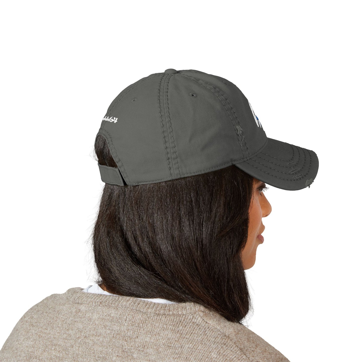 64 Stars Distressed Dad Cap