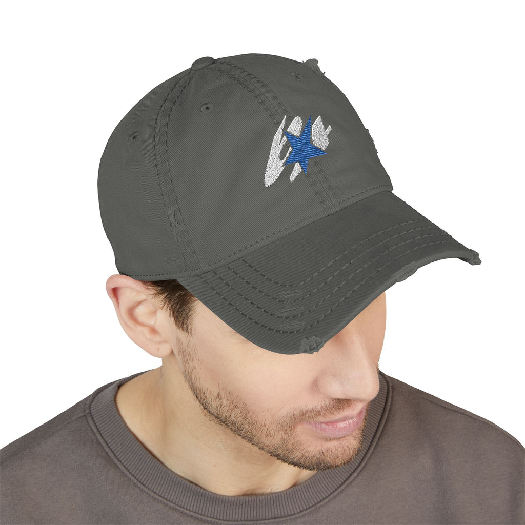 64 Stars Distressed Dad Cap