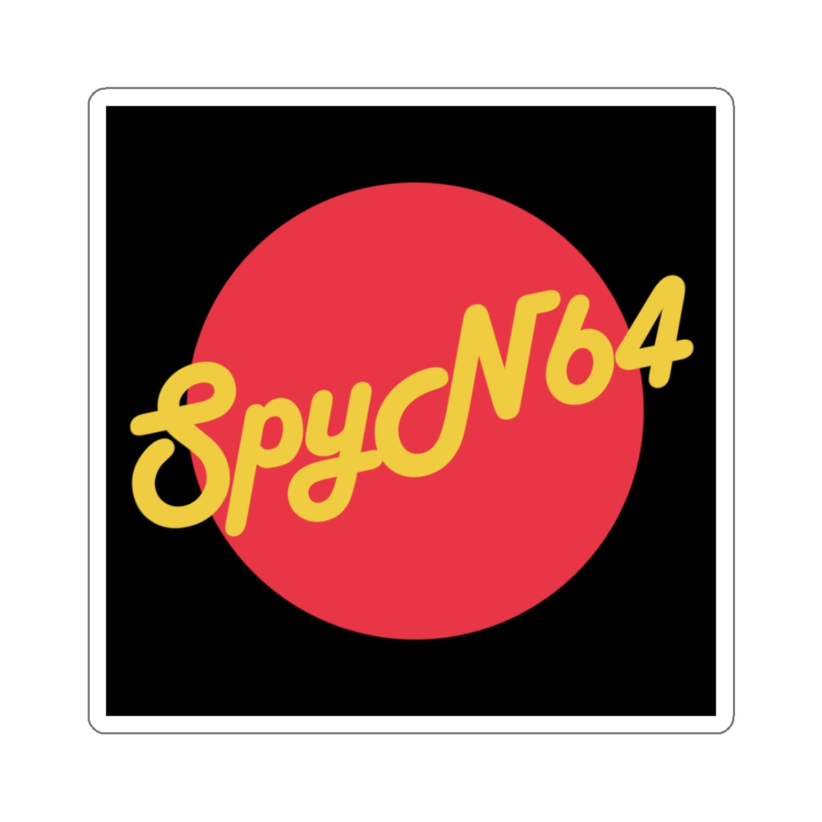 SpyN64 Red Moon Sticker